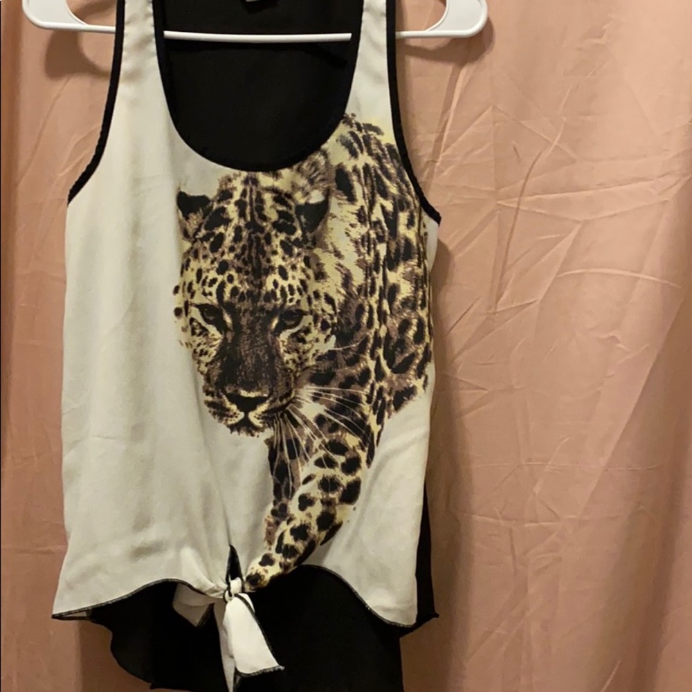 Cheetah tank top